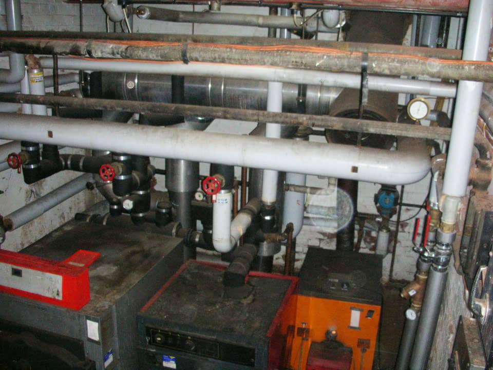 Inside of a boiler room