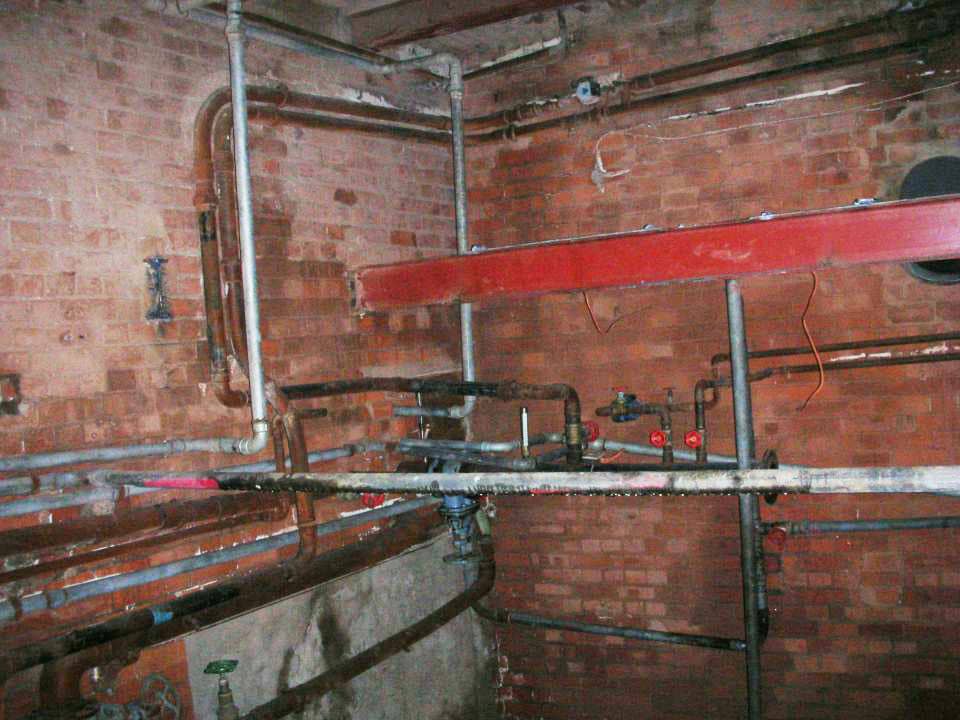 Inside of a boiler room